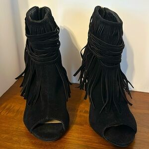 Adriana Women’s Hilda Peep toe Stiletto Heel size Black Size 5.5